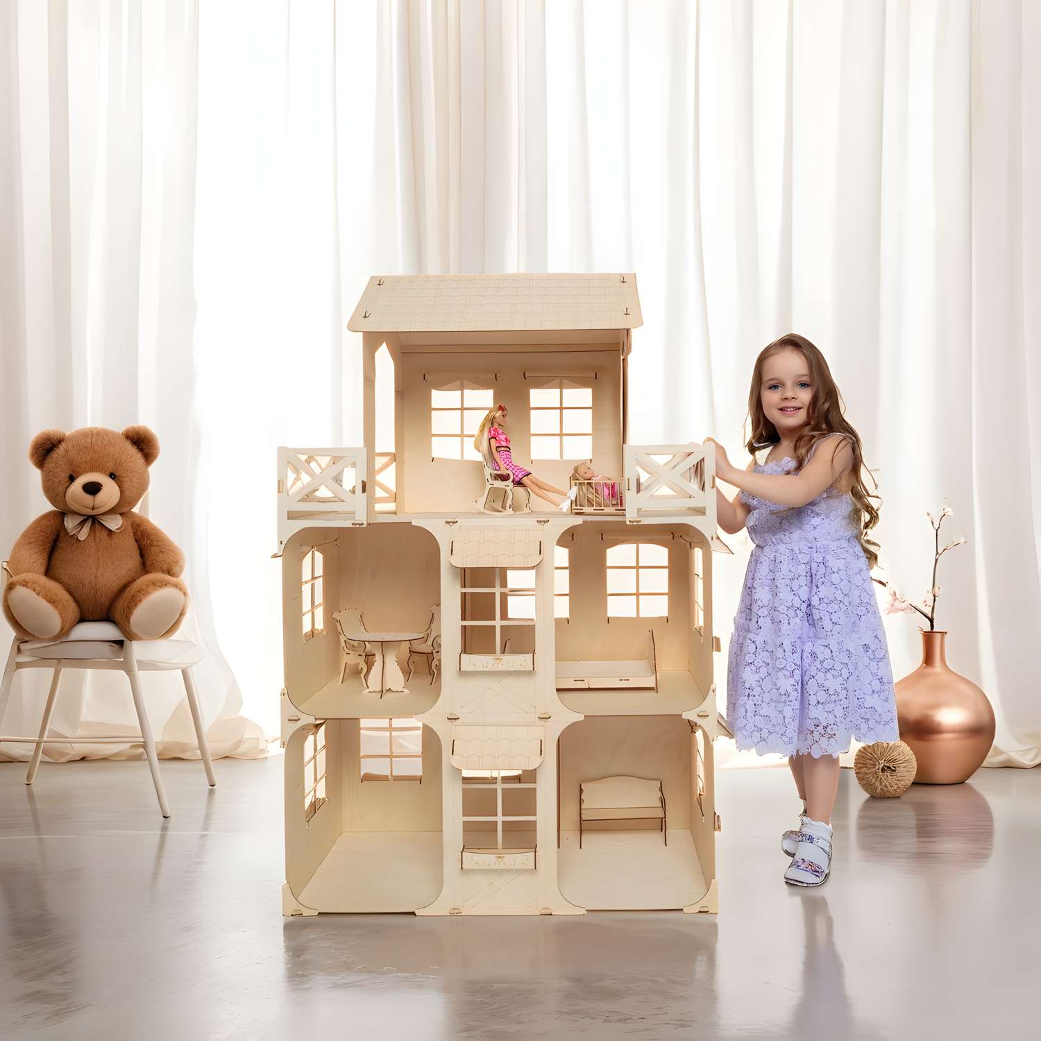 Кукольный дом с мебелью Сказка. PRSTDH115 PRSTDH115 - фото 16