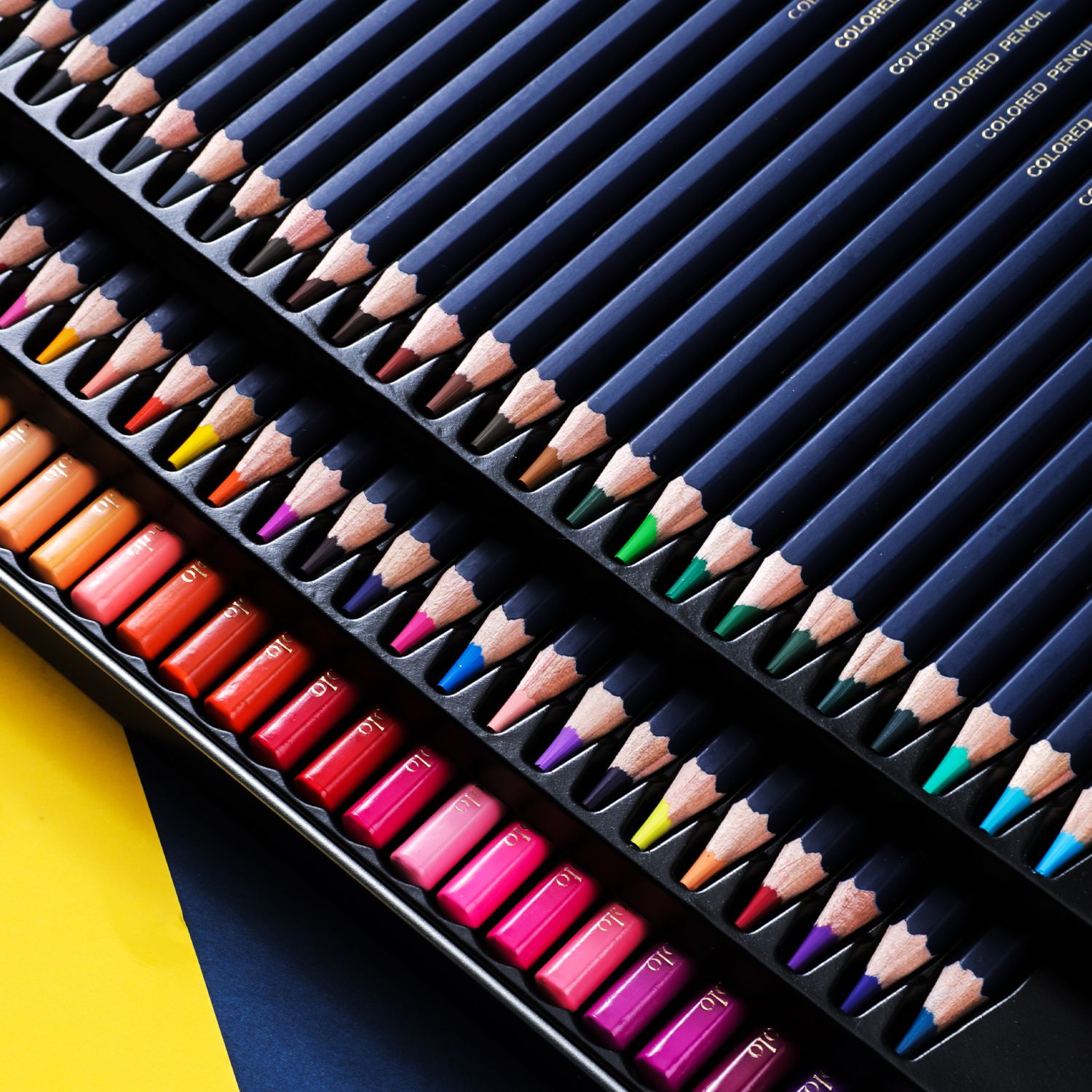 Набор цветных карандашей Finenolo 72 цвета в металлическом пенале - фото 4