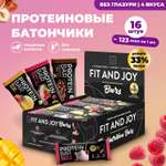 Протеиновые батончики ассорти FIT AND JOY Без глазури 16шт х 40 гр