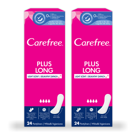 Прокладки гигиенические Carefree Plus long 2 х 24 шт