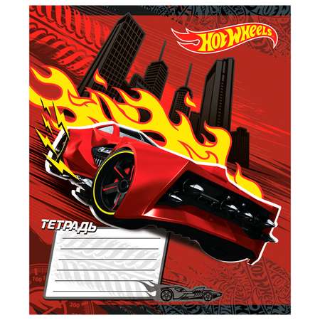 Тетрадь Hot Wheels 12л линейка