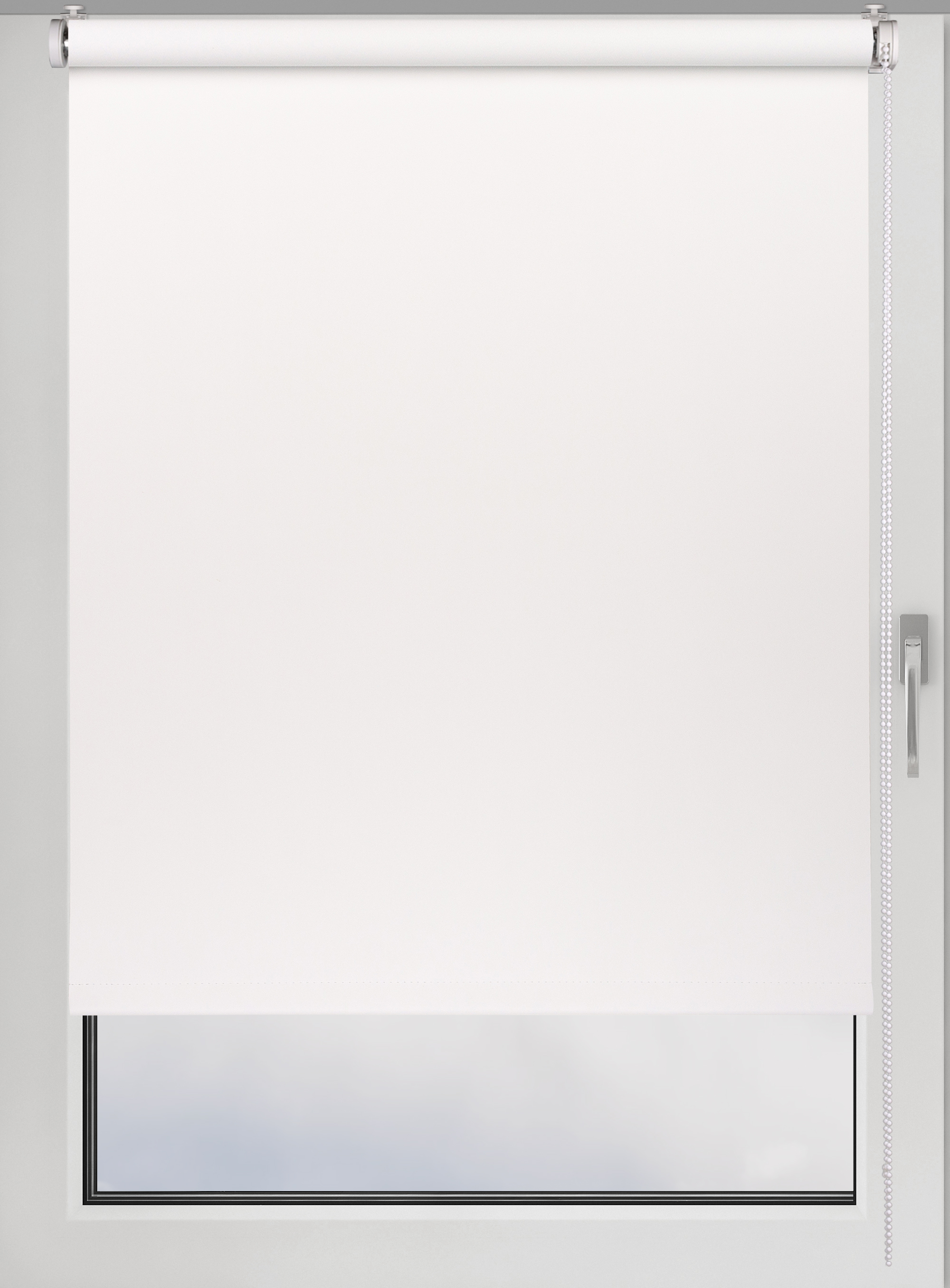 Рулонная штора 100х160см/белый PRAKTO Блэкаут Color - фото 1