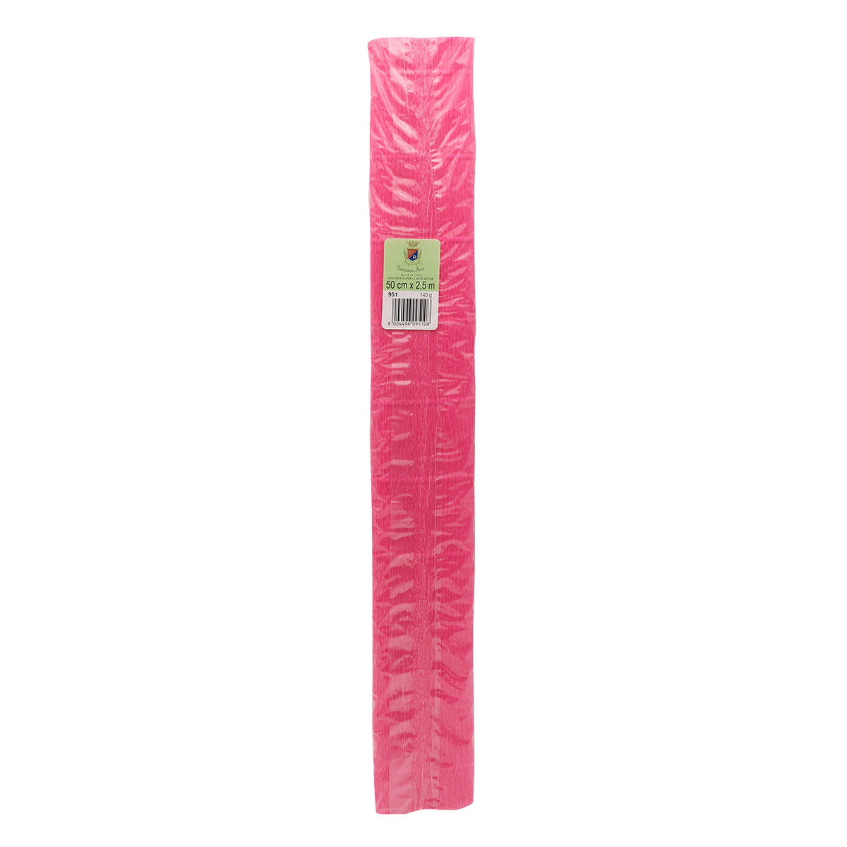 Бумага Айрис гофрированная креповая для творчества 50 см х 2.5 м 140 гр ярко-розовая - фото 4