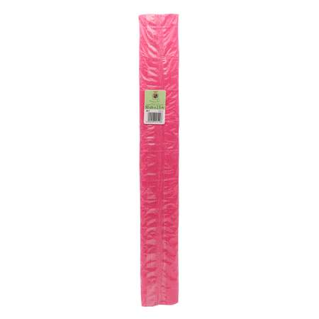 Бумага Айрис гофрированная креповая для творчества 50 см х 2.5 м 140 гр ярко-розовая