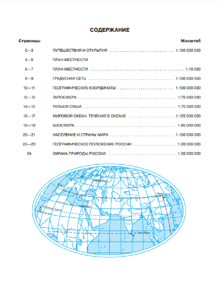 Контурные карты Просвещение География 6 класс (РГО) - фото 2