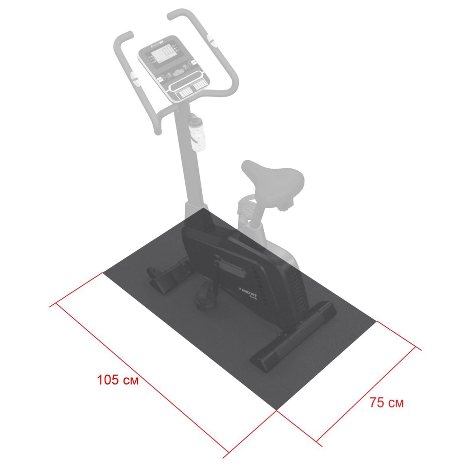 Коврик для кардиотренажеров UNIX Fit 105/75 - фото 2
