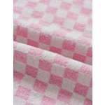 Одеяло байковое детское Суконная фабрика г. Шуя 100х140 рисунок клетка розовый