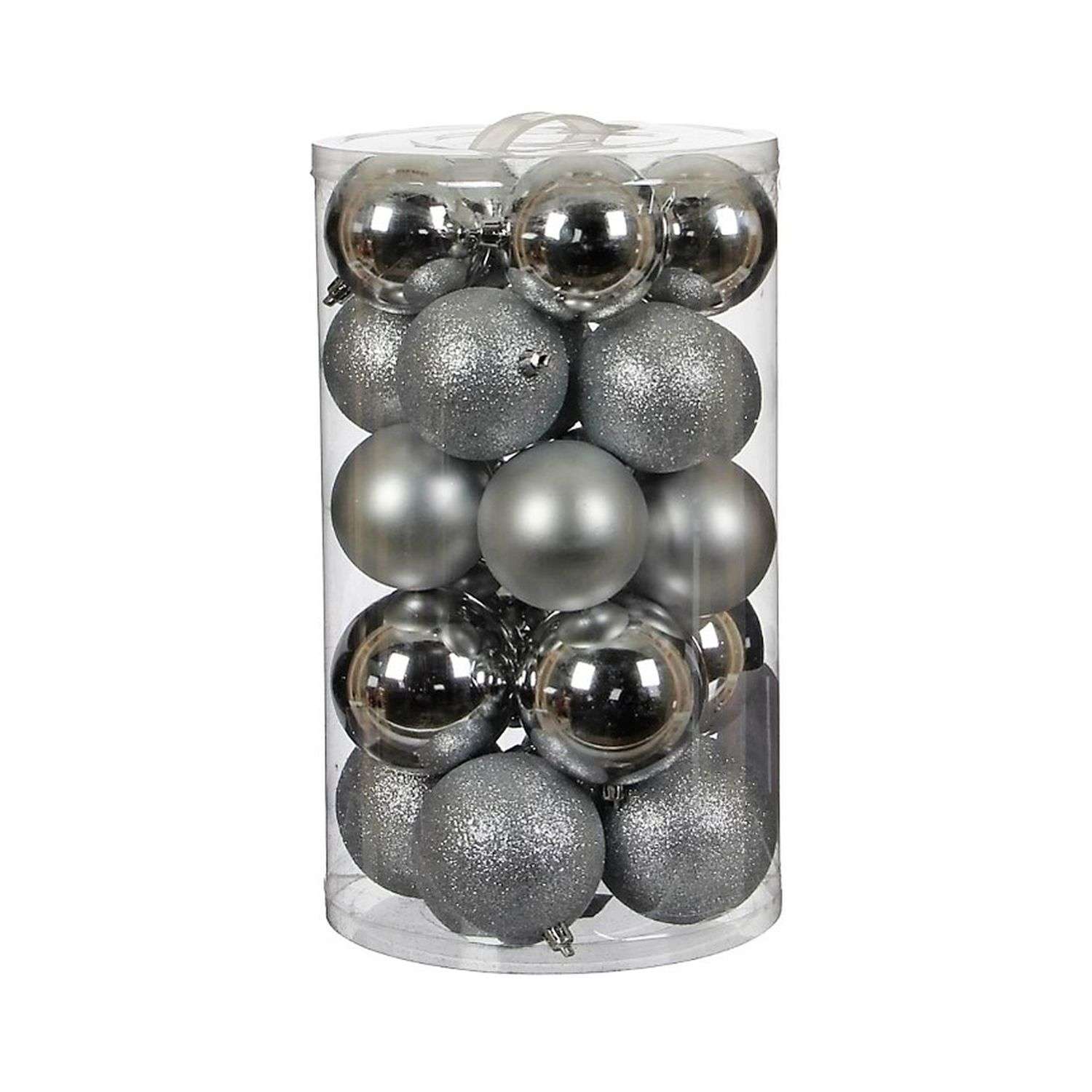 Набор шаров Uniglodis Цвет: серебряный 4 см 00111794 - фото 1