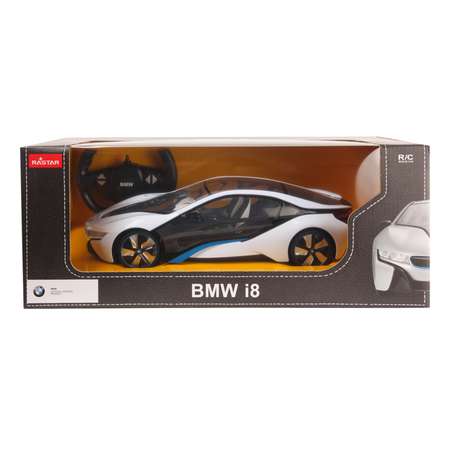 Машина Rastar РУ 1:14 BMW i8 Белая 49600-11