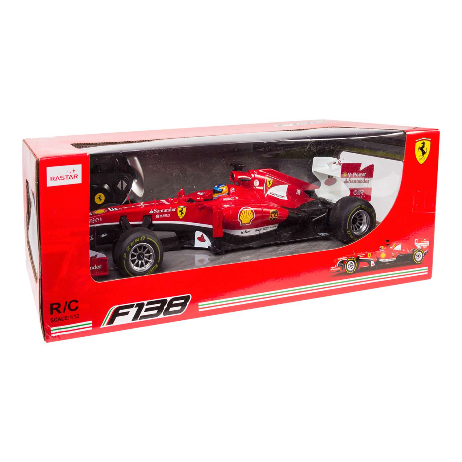 Машинка Rastar радиоуправляемая Ferrari F1 1:12 красная - фото 3