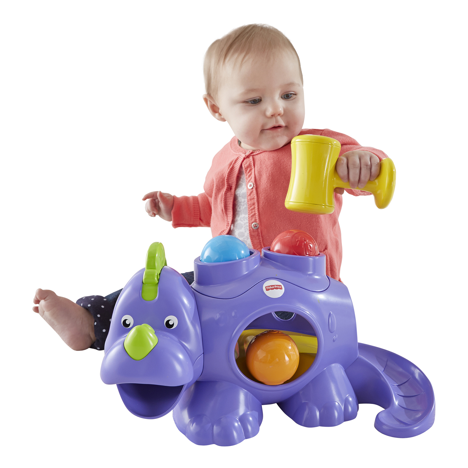 Игрушка Fisher Price Динозаврик Стучи и катай - фото 5