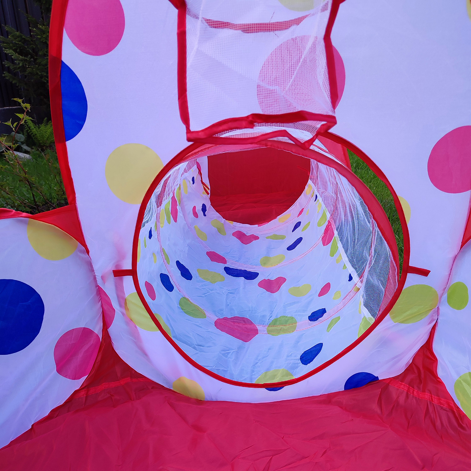 Игровая палатка DYVOMIR с сухим бассейном красная - фото 7