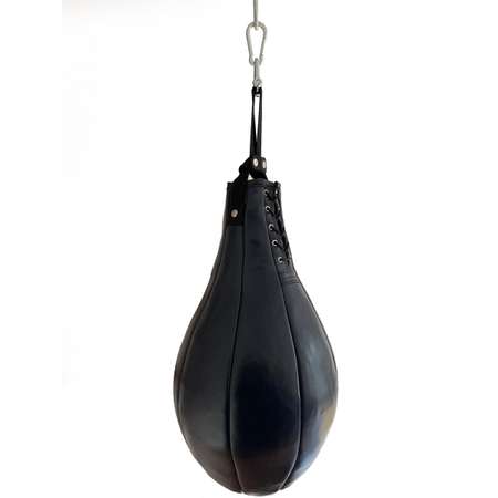 Боксерская груша Харламов-Спорт Классическая вес 12 кг натуральная кожа темно-синяя