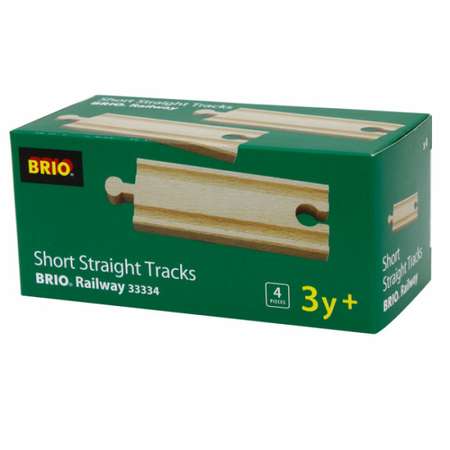 Набор BRIO Железнодорожные элементы полотно прямое 4 детали