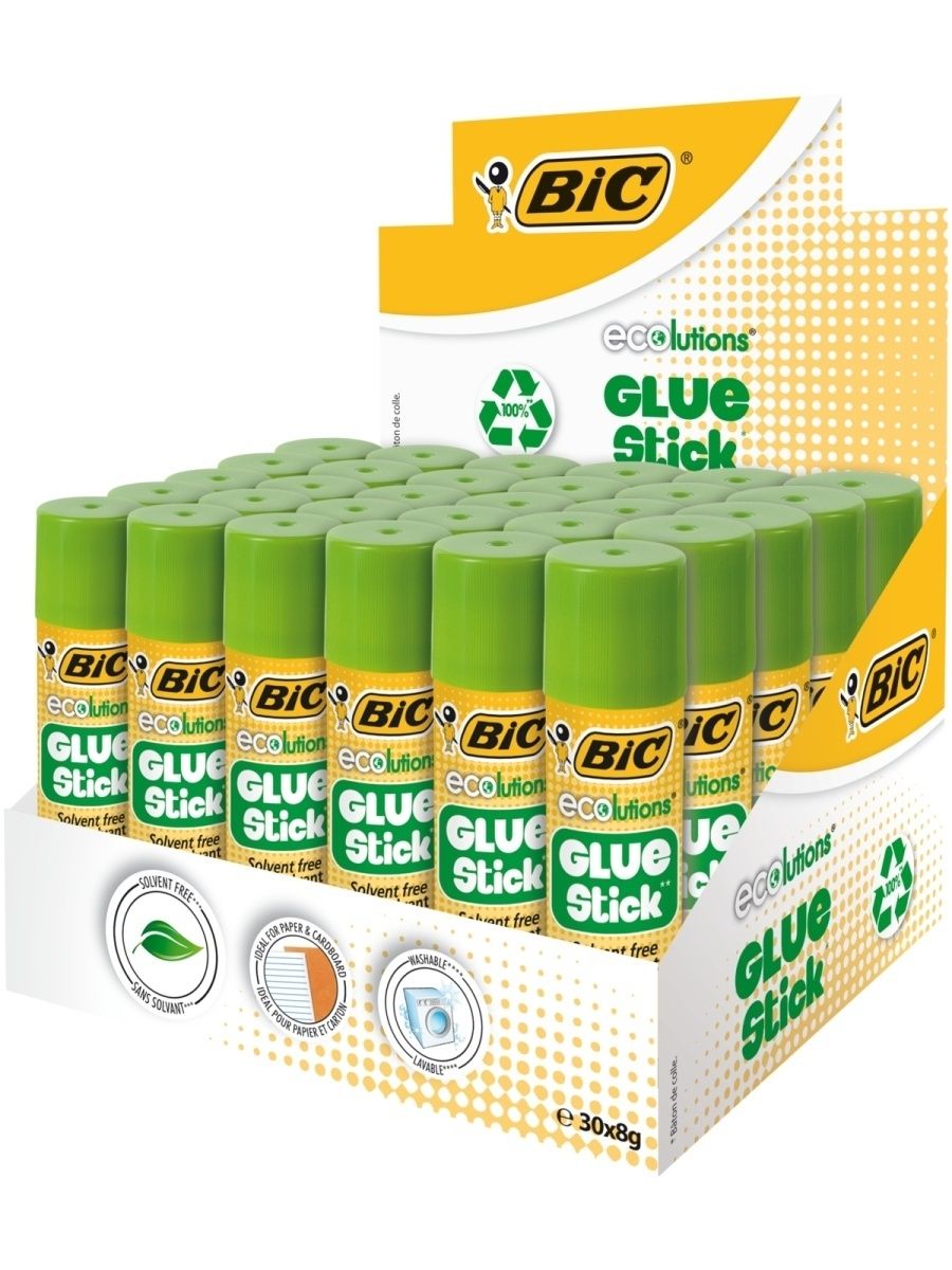 Клей BIC Glue Stic 30 шт - фото 1