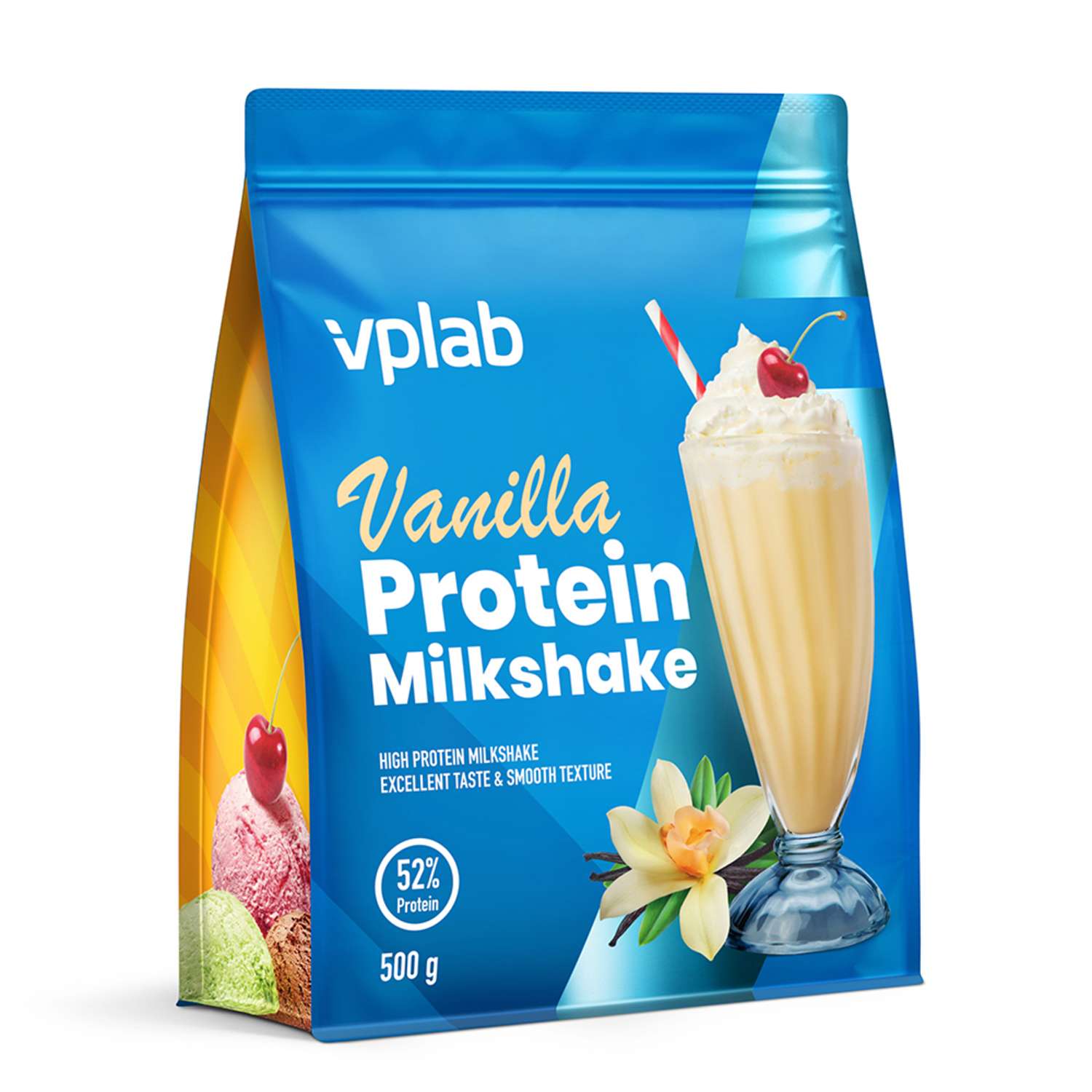 Биолонически активная добавка VPLAB Протеин Milkshake ваниль 500г - фото 1