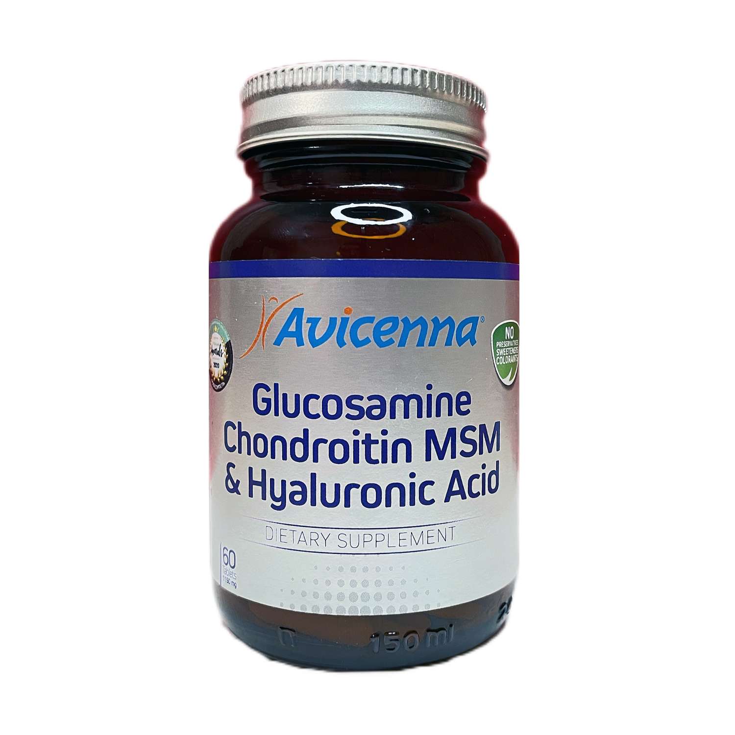 Биологически активная добавка Avicenna Glucosamine chondroitin MSM hyaluronic acid 60таблеток - фото 1