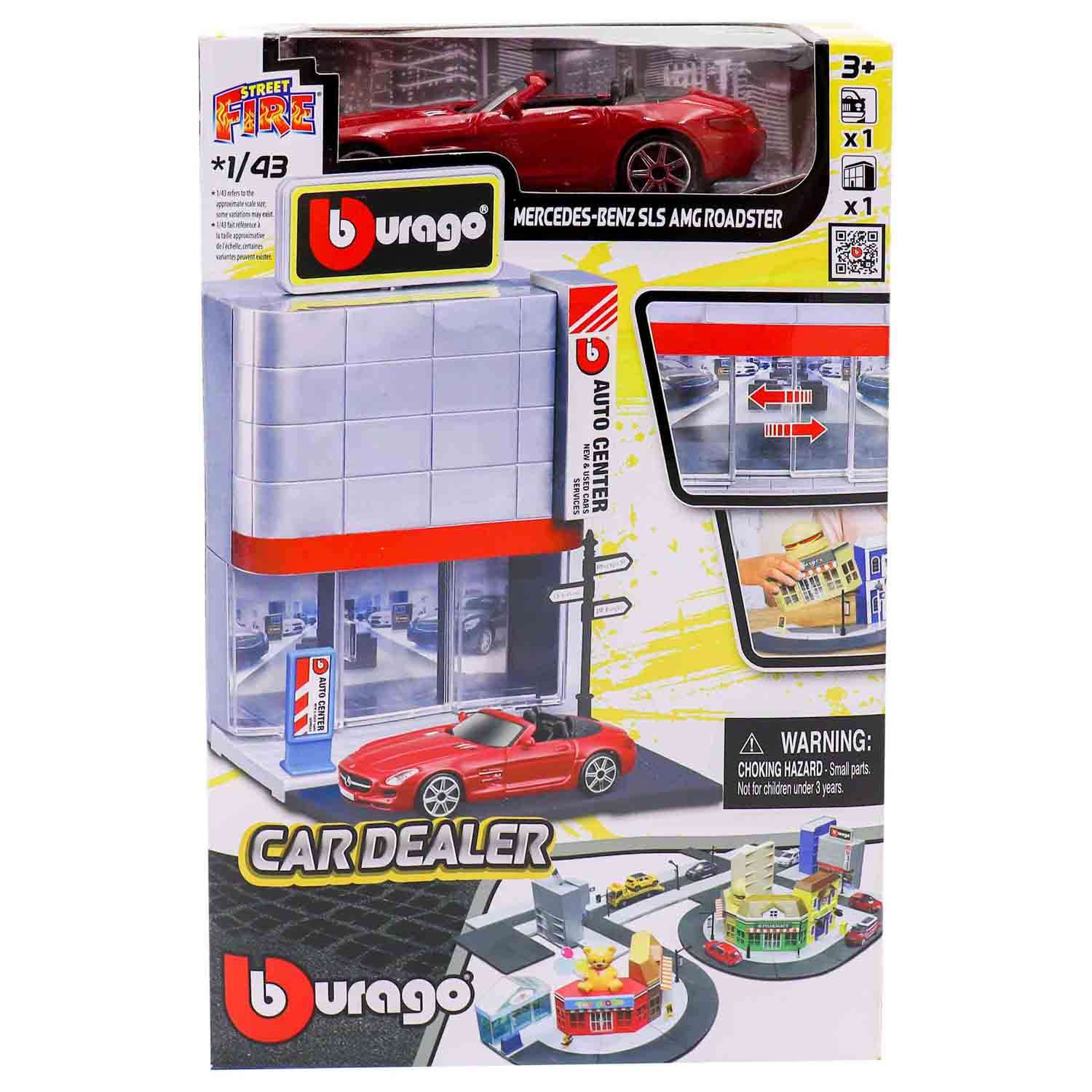 Игровой набор Bburago построй свой город автодилер с машинкой 18-31501 18-31501 - фото 4