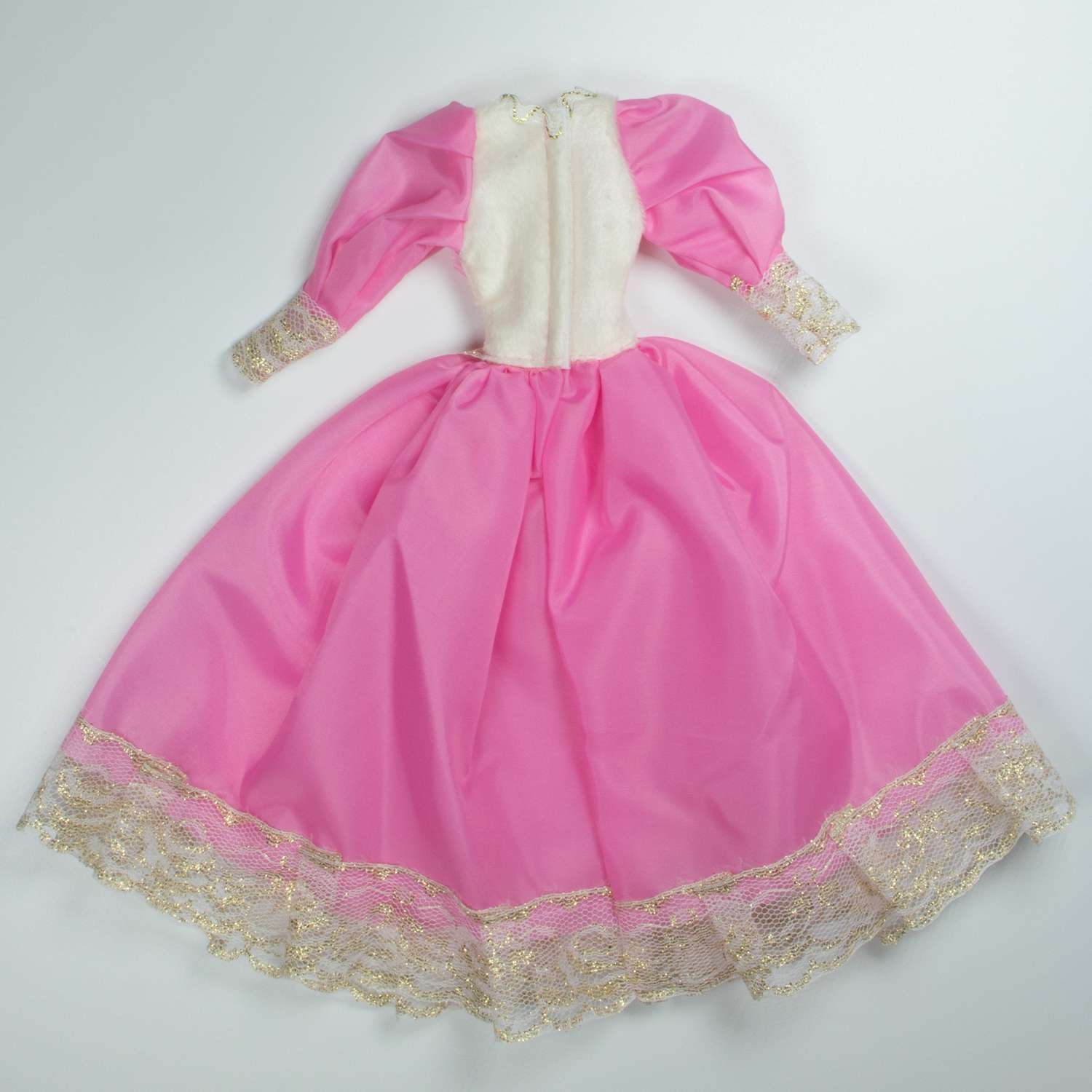 Одежда для кукол Модница Бальное платье из шелка со шляпкой для куклы 29 см в ассортименте 1503 - фото 5