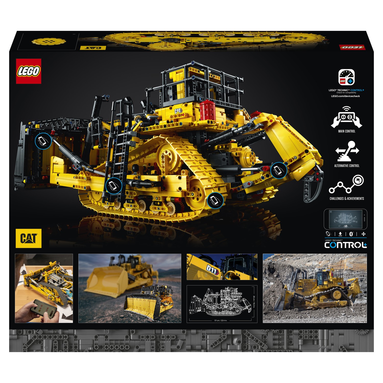 Конструктор LEGO Technic Бульдозер Cat D11T 42131 - фото 3