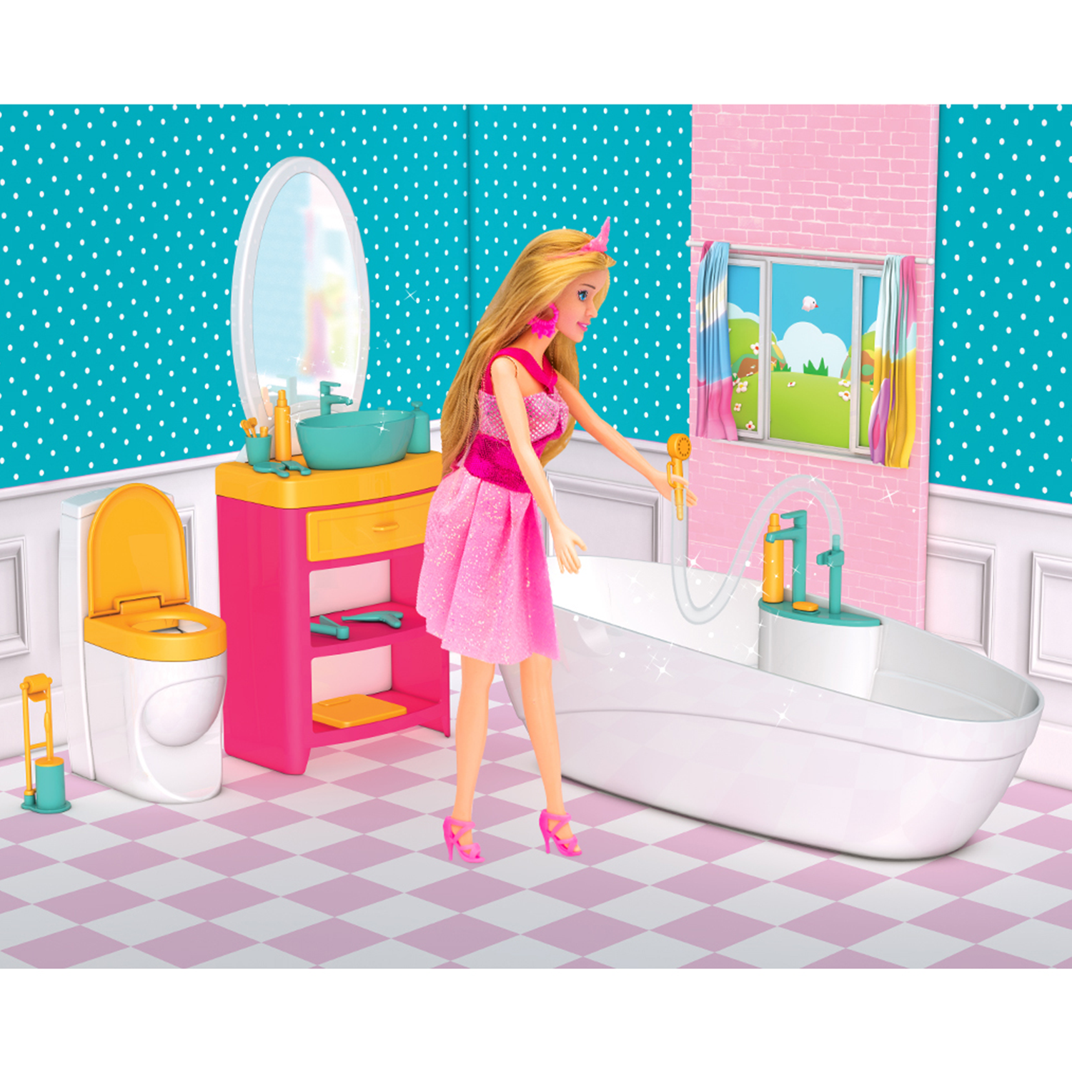 Набор мебели DEDE Ванная комната для куклы Linda 03718 03718 - фото 3