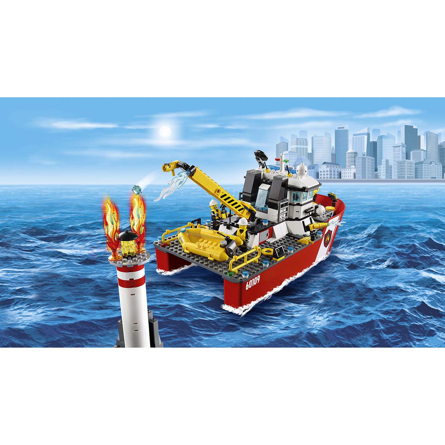Конструктор LEGO City Fire Пожарный катер (60109) - фото 7