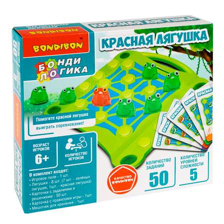 Настольная игра Bondibon БондиЛогика Красная Лягушка