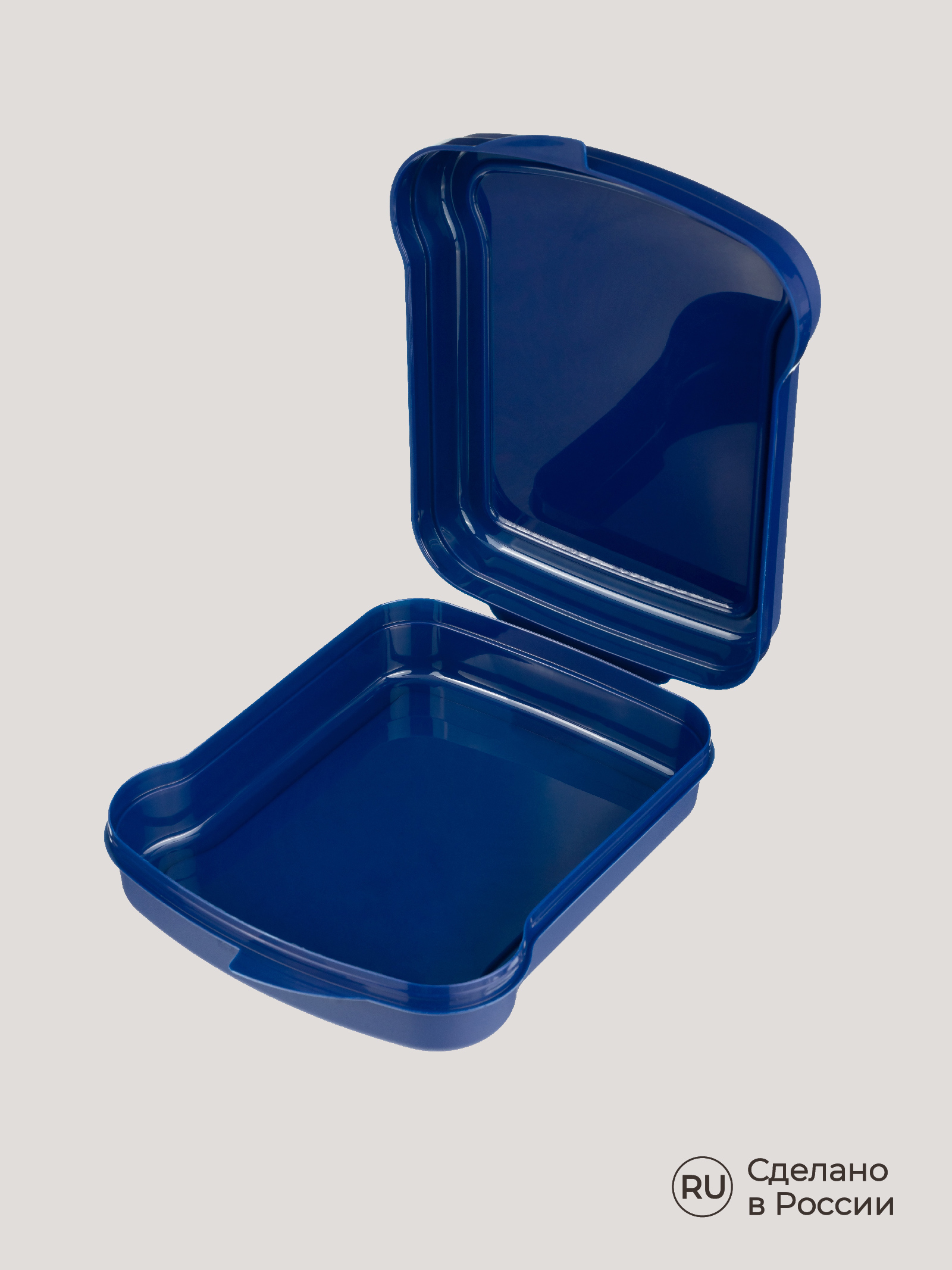 Контейнер Phibo для бутербродов с новогодним декором синий - фото 8