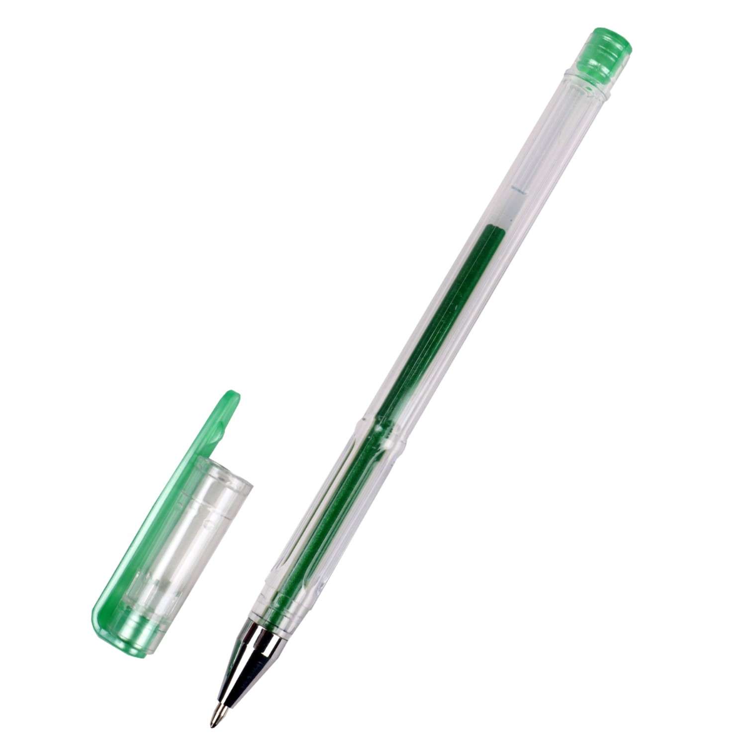 Ручки гелевые Prof-Press 12 штук цветной металлик с подвесом - фото 4