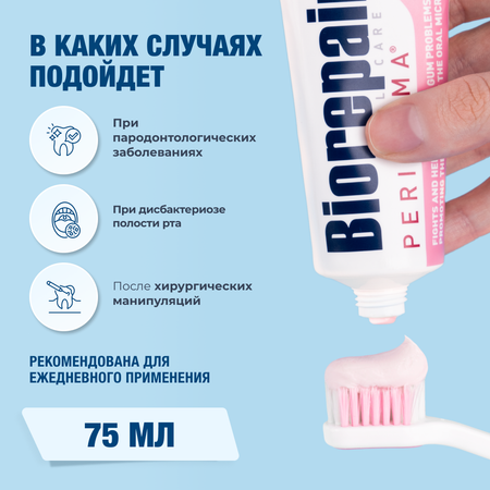 Зубная паста Biorepair Peribioma Gum Protection для защиты десен