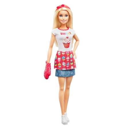 Кукла Barbie Пекарь с набором для выпечки FHP57