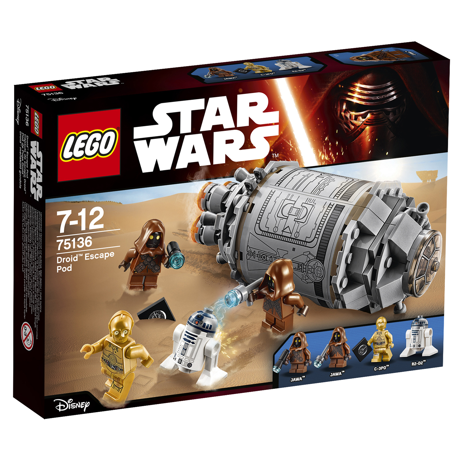 Конструктор LEGO Star Wars TM Спасательная капсула дроидов™ (75136) купить  по цене 2499 ₽ в интернет-магазине Детский мир