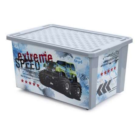 Ящик для игрушек PLASTIC REPABLIC baby 57 л с крышкой пластиковый