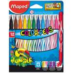 Фломастеры MAPED JUNGLE 12 цв.