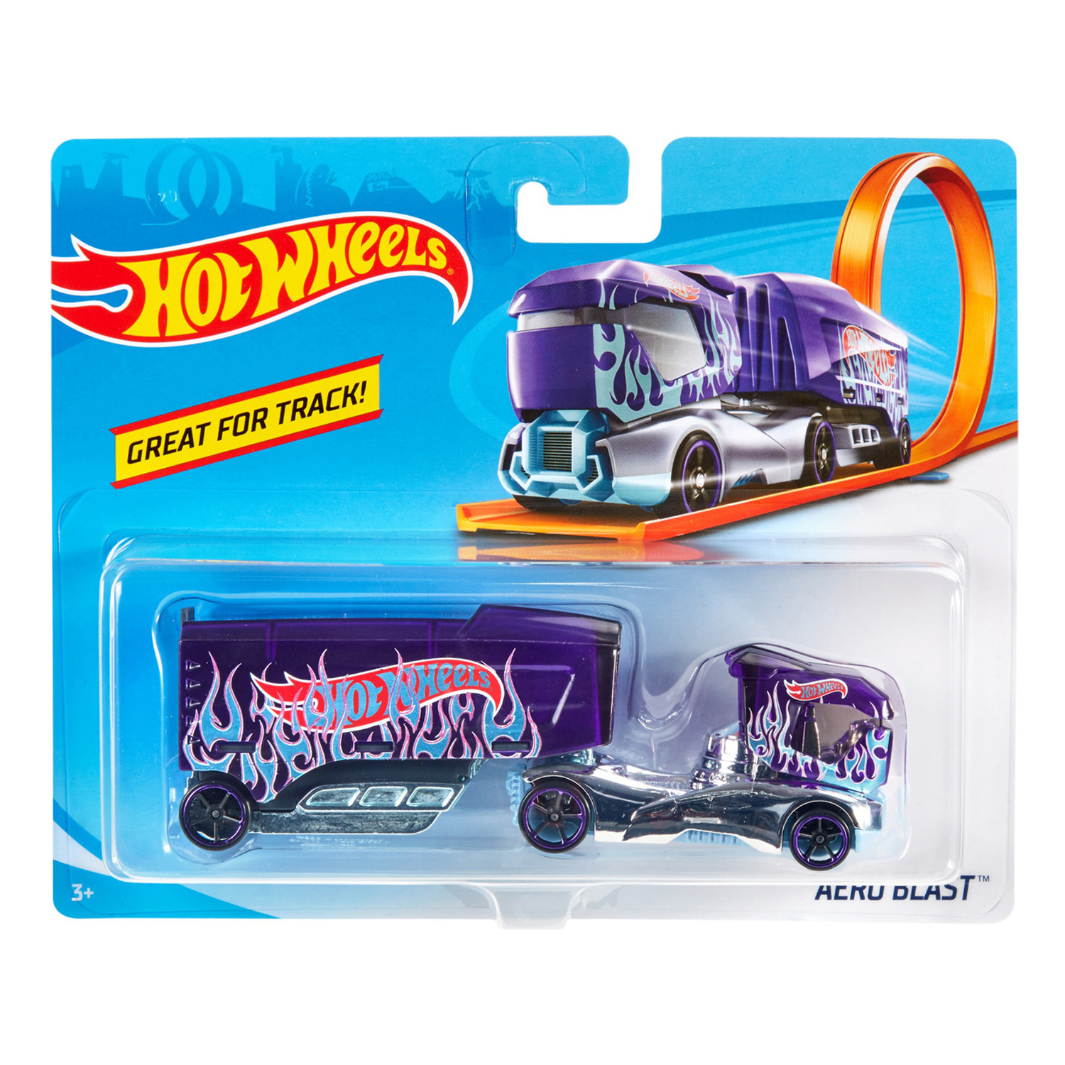 Игрушечная машинка Hot Wheels трейлер aero blast купить по цене 1498 ₽ в  интернет-магазине Детский мир