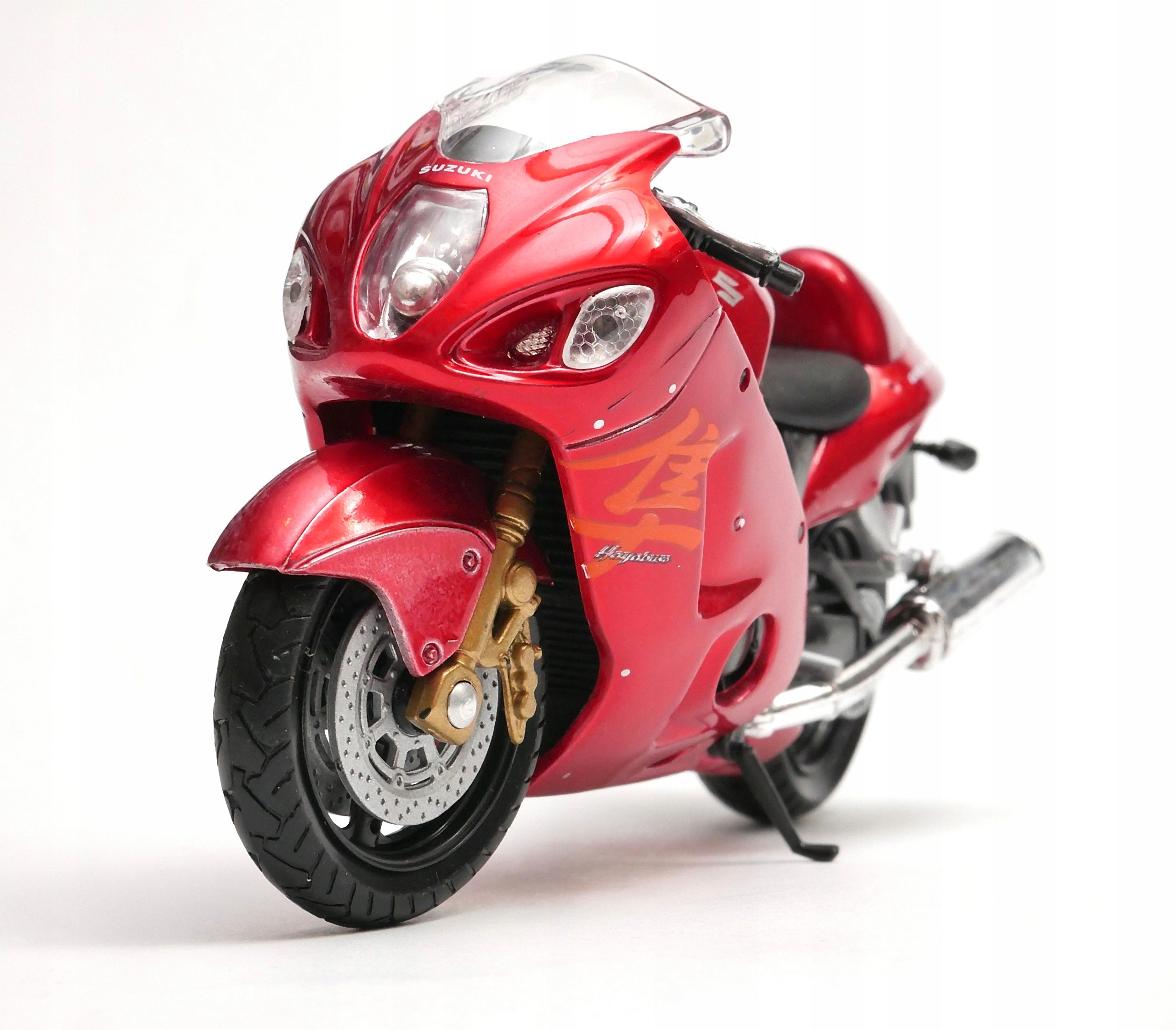 Мотоцикл WELLY 1:18 Suzuki Hayabusa красный 12828PW - фото 1