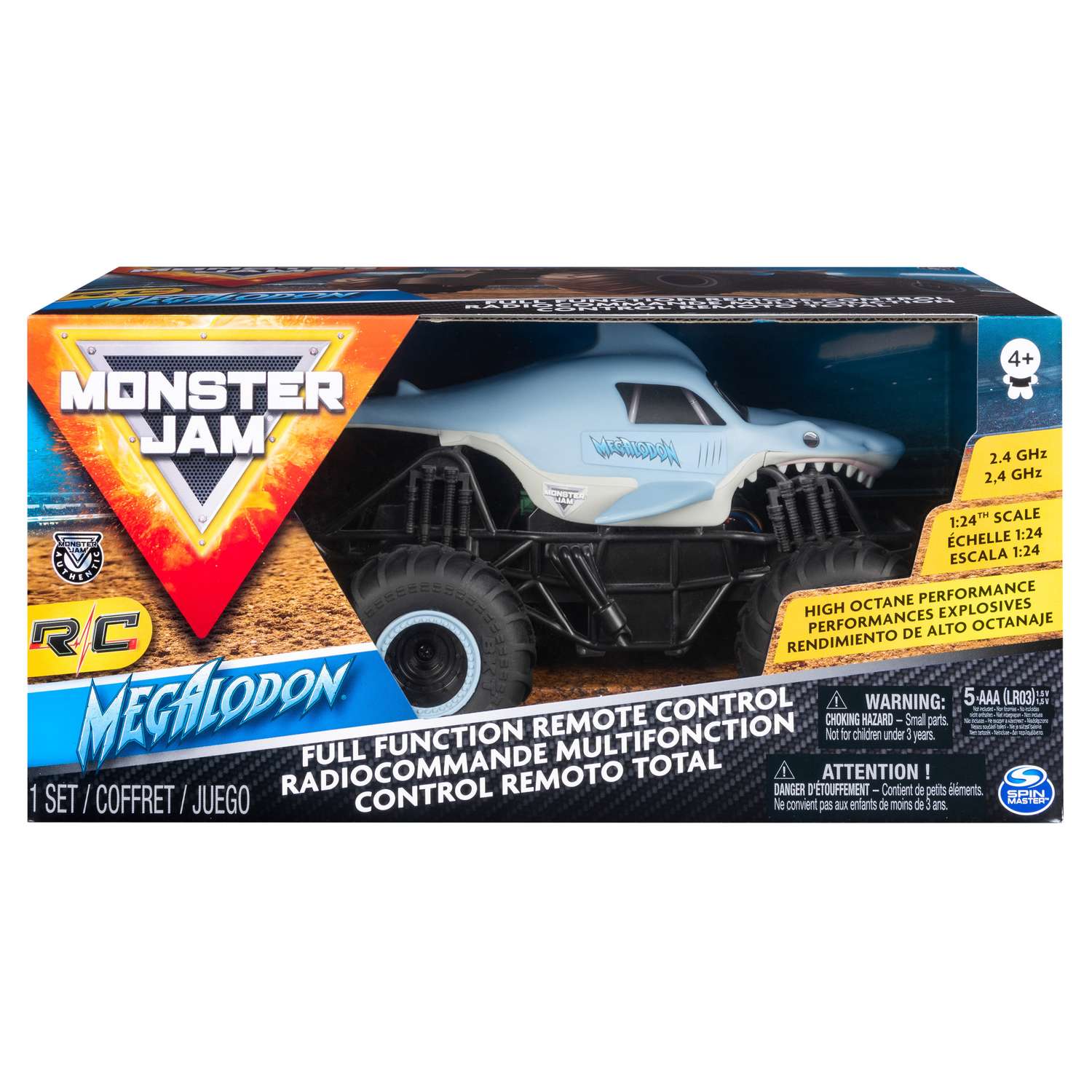 Машинка Monster Jam РУ 1:24 Мегалодон 6044952 - фото 2
