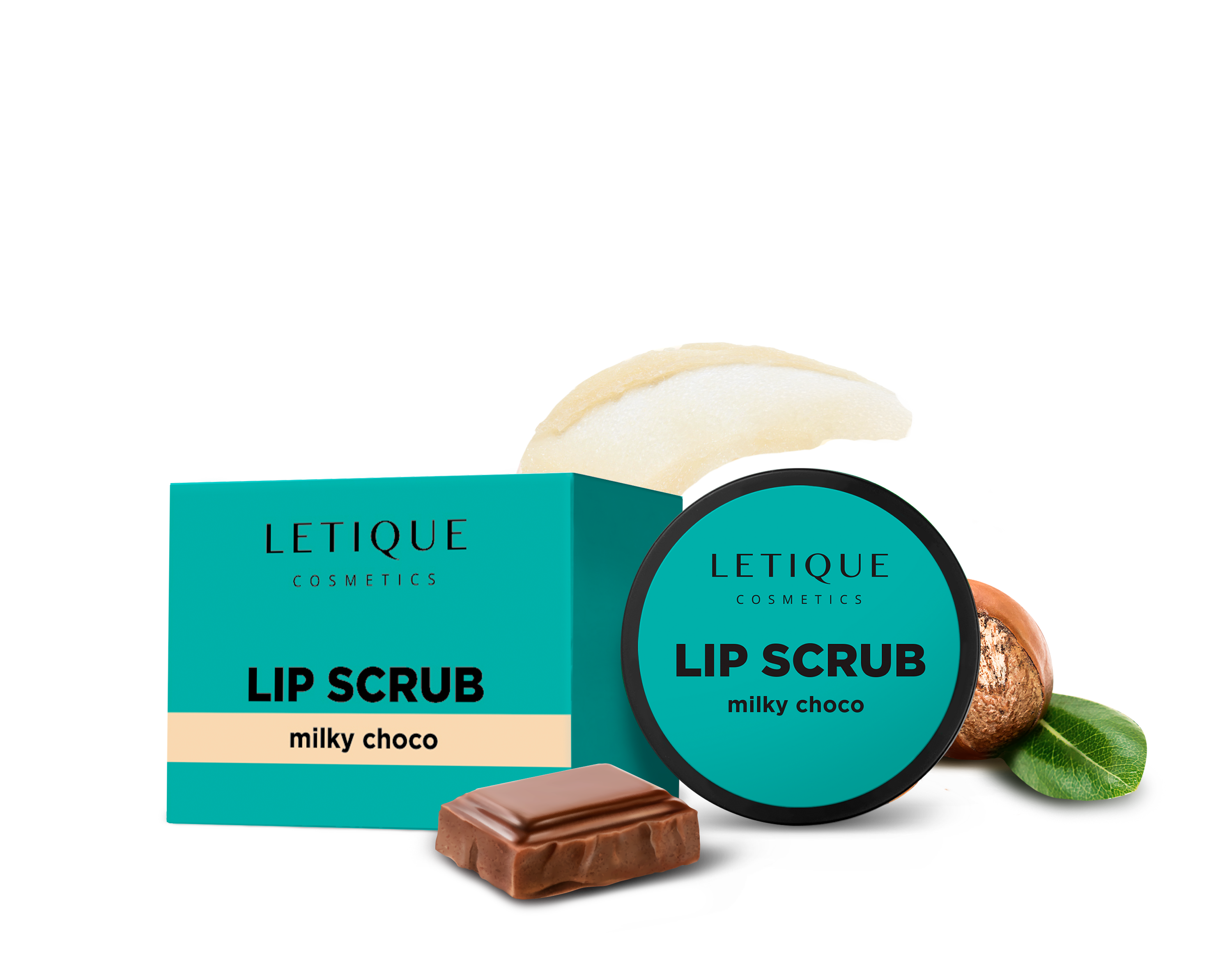 Скраб для губ Letique Cosmetics lip scrub milky choco - фото 1