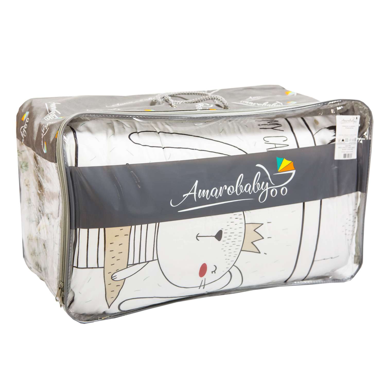 Комплект постельного белья Amarobaby Unique Collection Adventure 7предметов ABDM-3018-CCHT - фото 2
