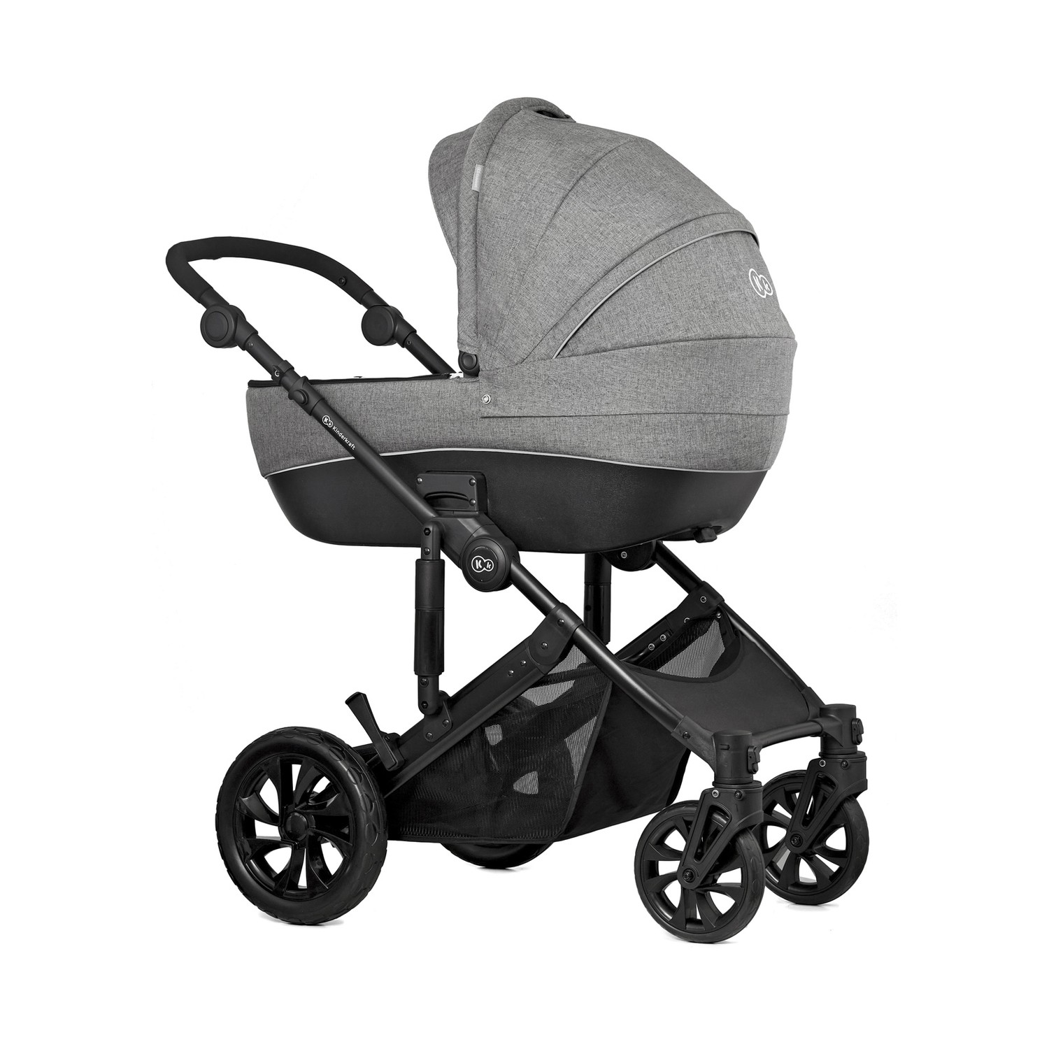 Коляска 3в1 Kinderkraft Prime Lite gray - фото 4