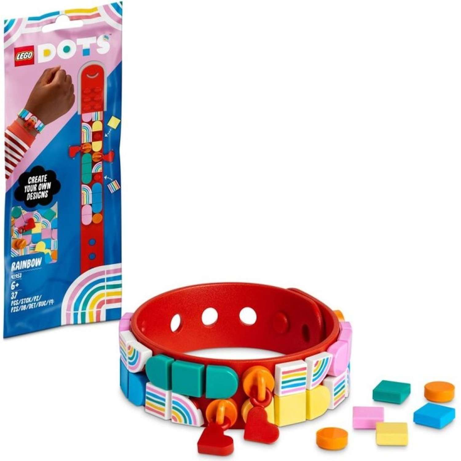 Конструктор LEGO DOTs Rainbow Bracelet with Charms 41953 - фото 1