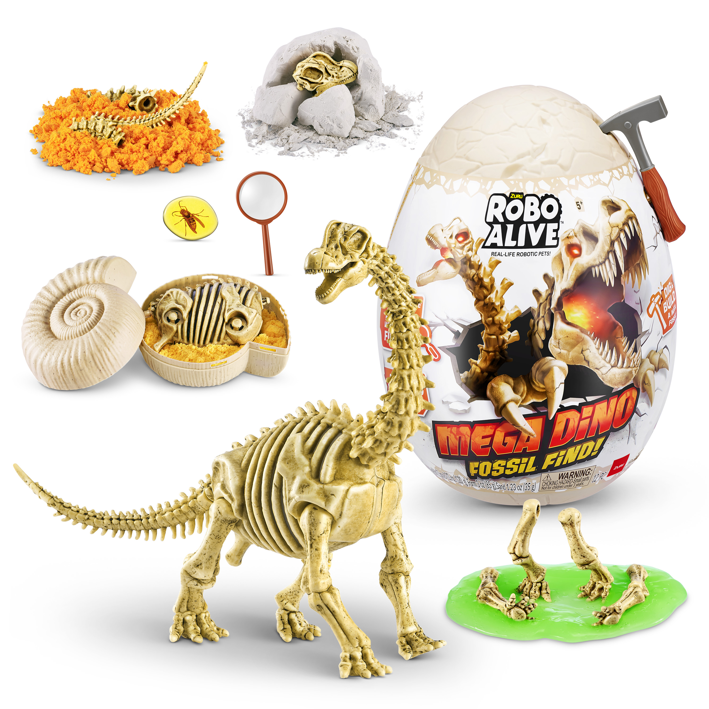 Набор игровой Zuru Robo Alive Mega Dino Fossil Find Яйцо в непрозрачной упаковке (Сюрприз) 71102 - фото 9