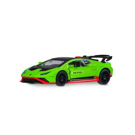 Автомобиль АВТОпанорама Lamborghini Huracan STO 1:40 зеленый