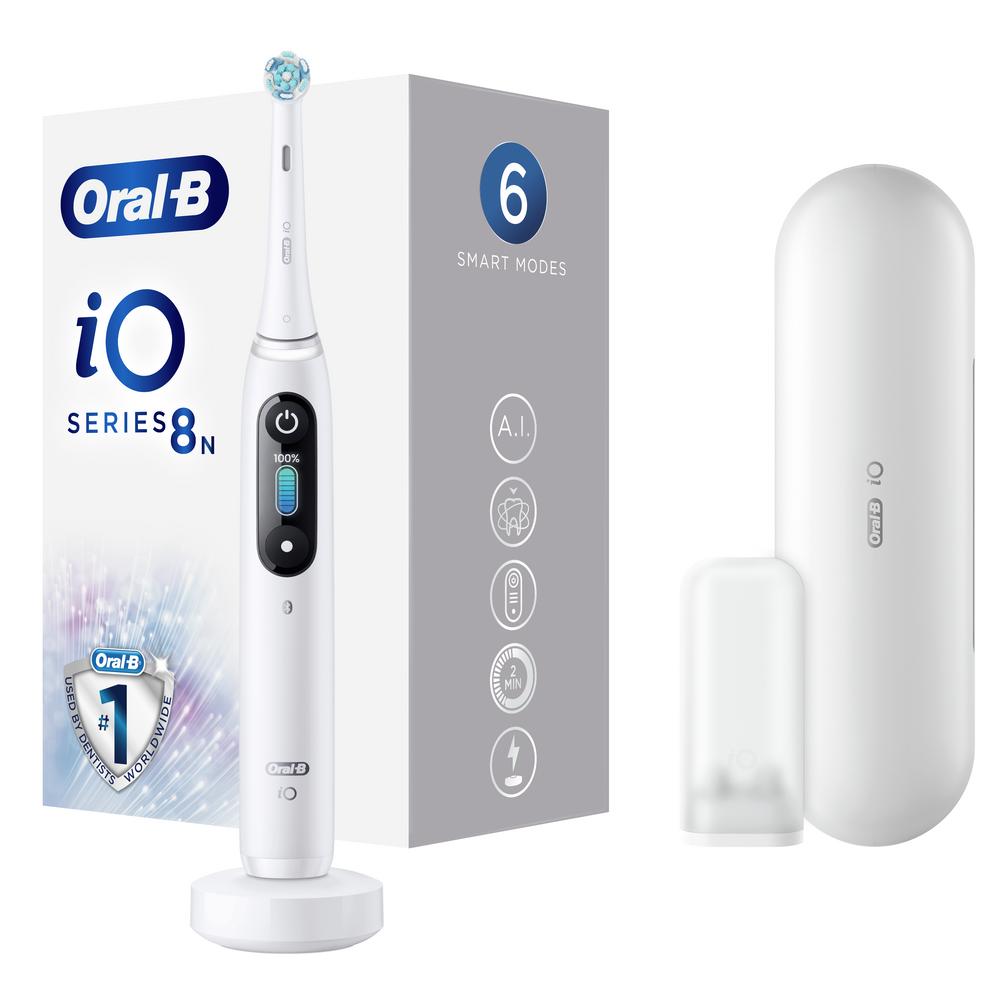 Электрическая зубная щетка ORAL-B iO 8 White Alabaster - фото 1