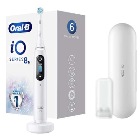 Электрическая зубная щетка ORAL-B iO 8 White Alabaster