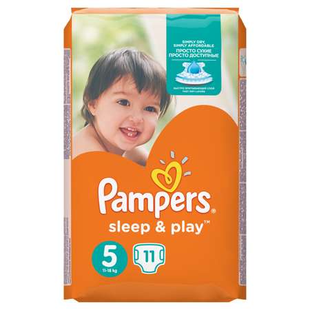 Подгузники Pampers Sleep&Play 5 (11-18 кг) 11 шт