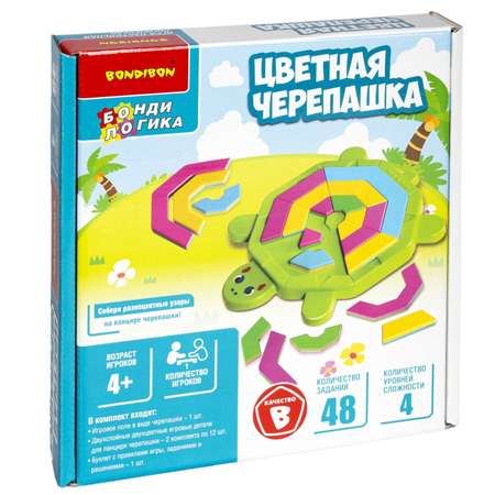 Игра логическая Bondibon Бондилогика Цветная черепашка ВВ5082