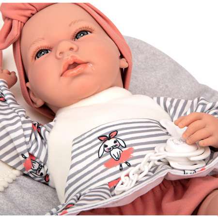 Кукла пупс Arias ELEGANCE ANDIE реборн мягкая 40 см с соской и звуковыми эффектами