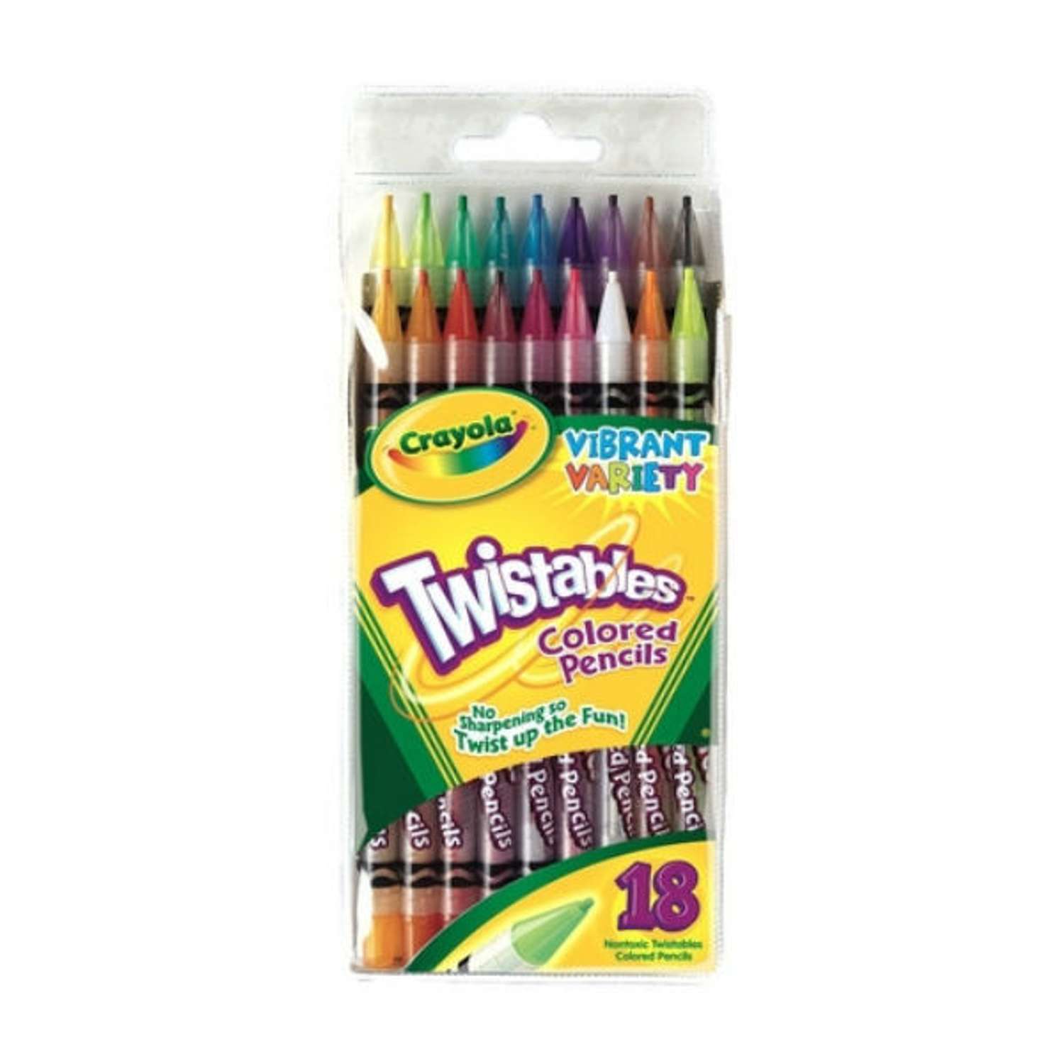 Карандаши цветные Crayola выкручивающиеся 18 шт - фото 1