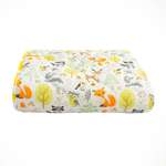 Коврик детский стёганный AmaroBaby Soft Mat 115х115 см Зверята жёлтый